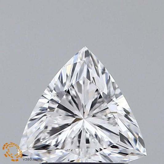 Trilliant 1.11ct E VVS2, Lab Grown Diamond, IGI Certified Loose Diamond for Wedding Band, Earrings or Pendant.