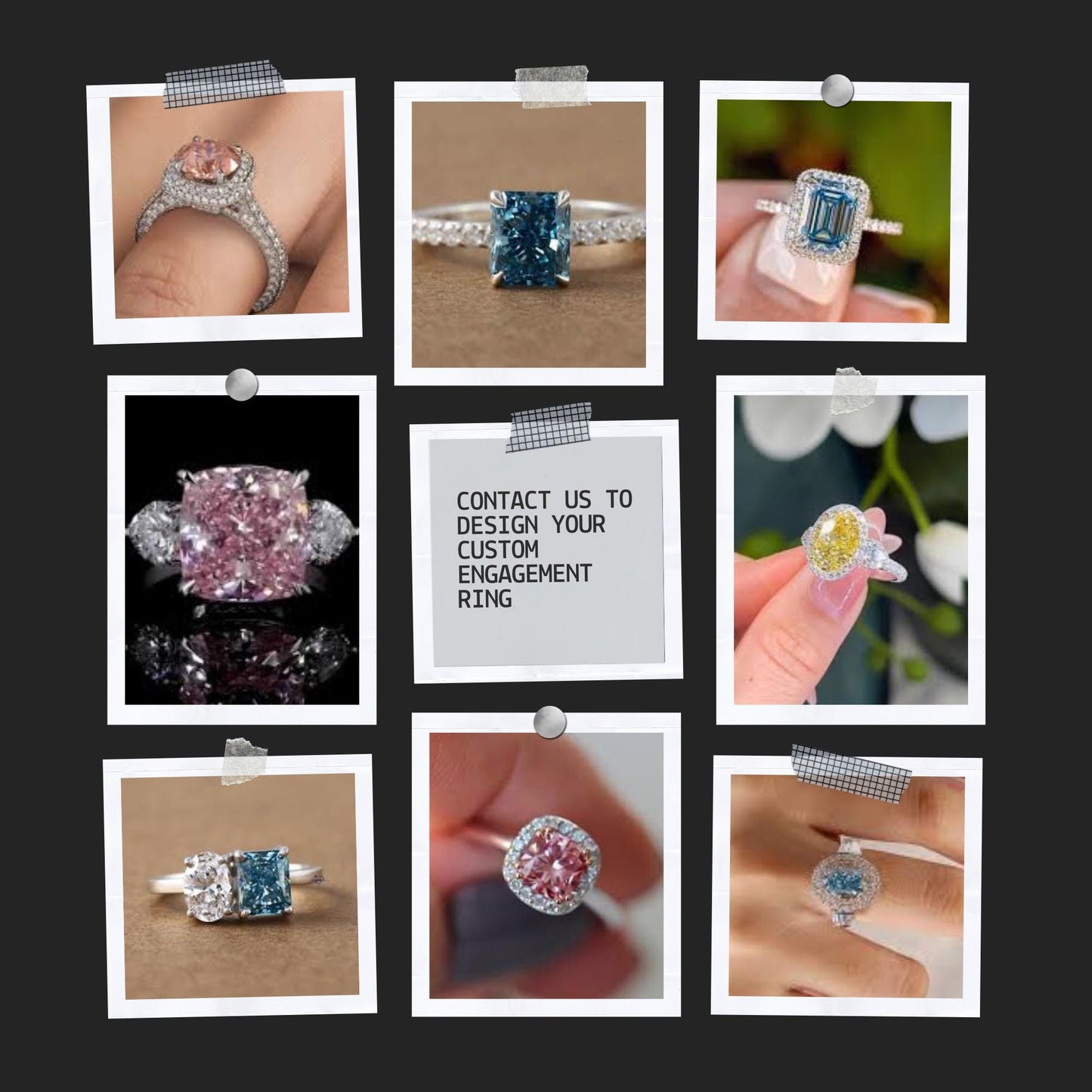 Heart 4.00ct Fancy Vivid Blue VS2, Lab Grown Diamond, Loose Diamond for Custom Wedding Band, Earrings or Pendant.